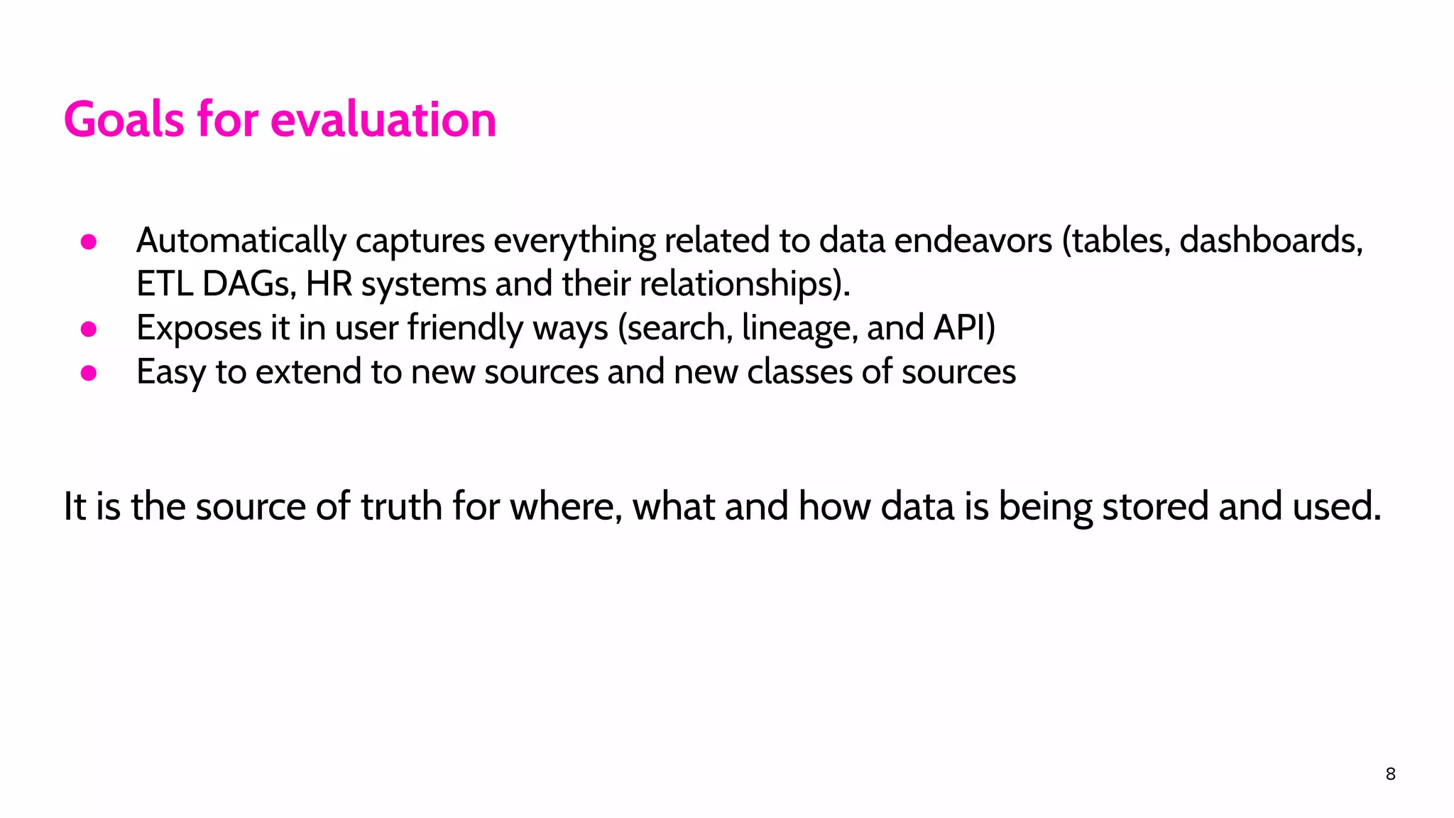 From discovering to trusting data