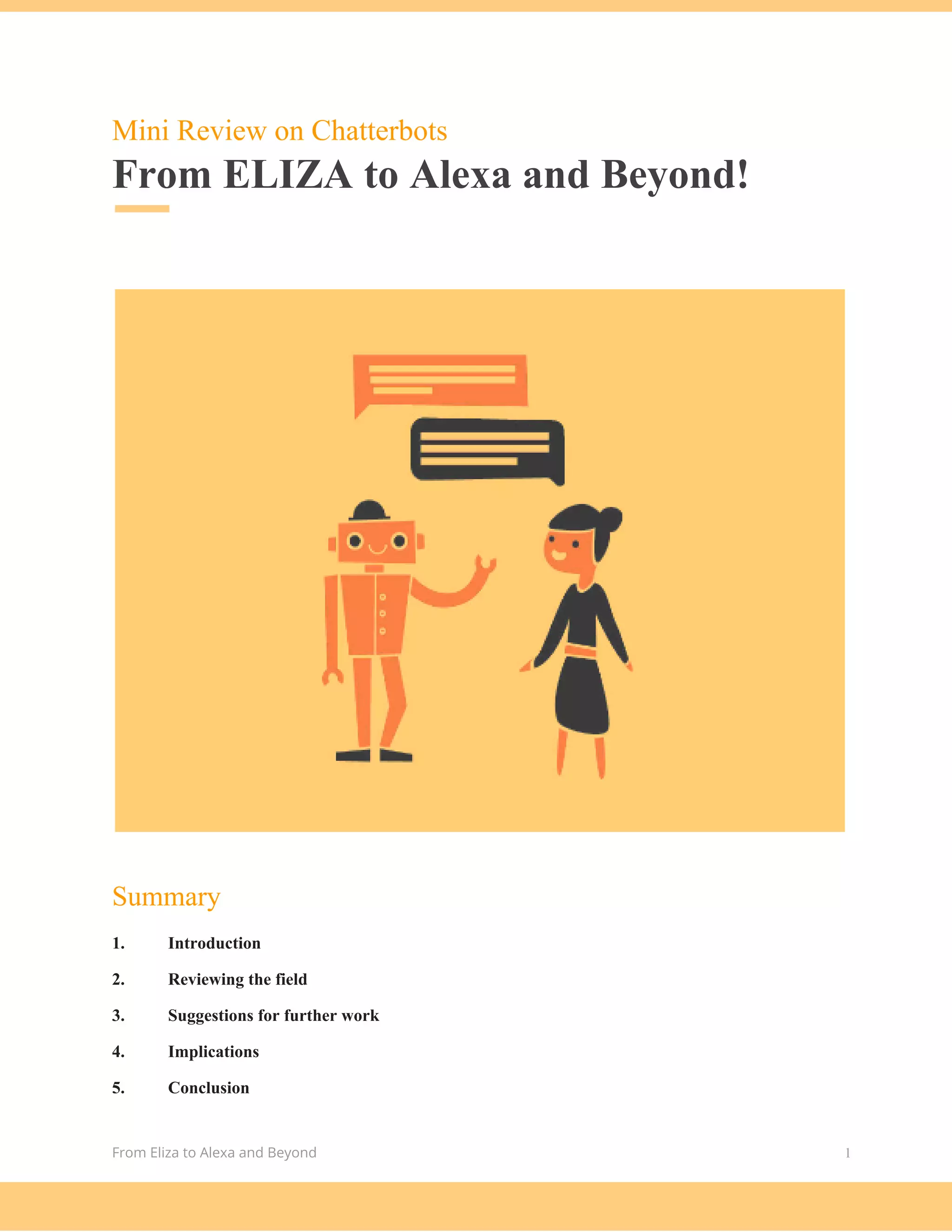 From ELIZA to Alexa and Beyond | PDF