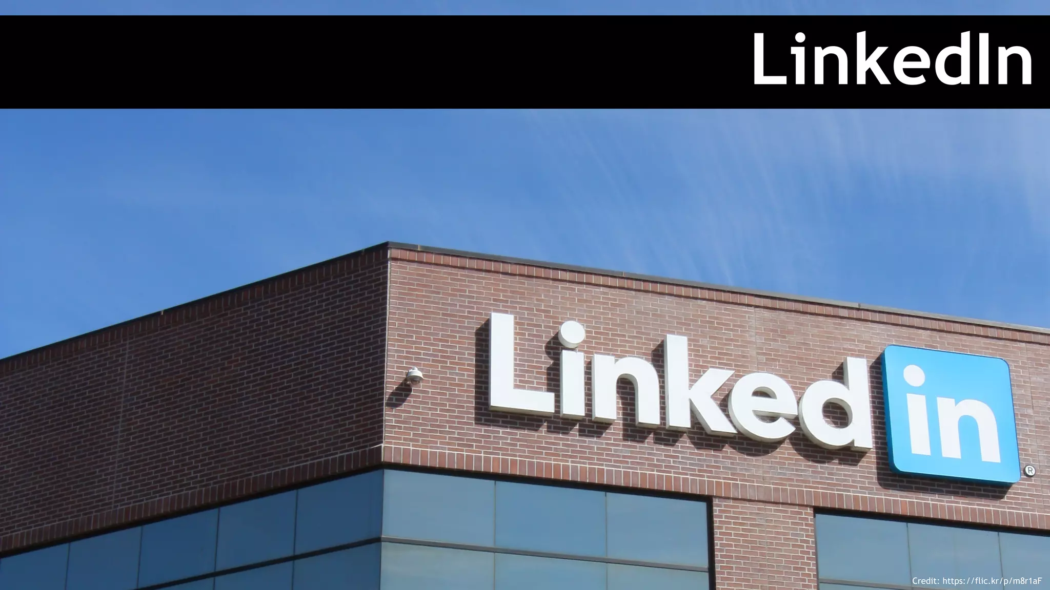 LinkedIn
Credit: https://flic.kr/p/m8r1aF
 