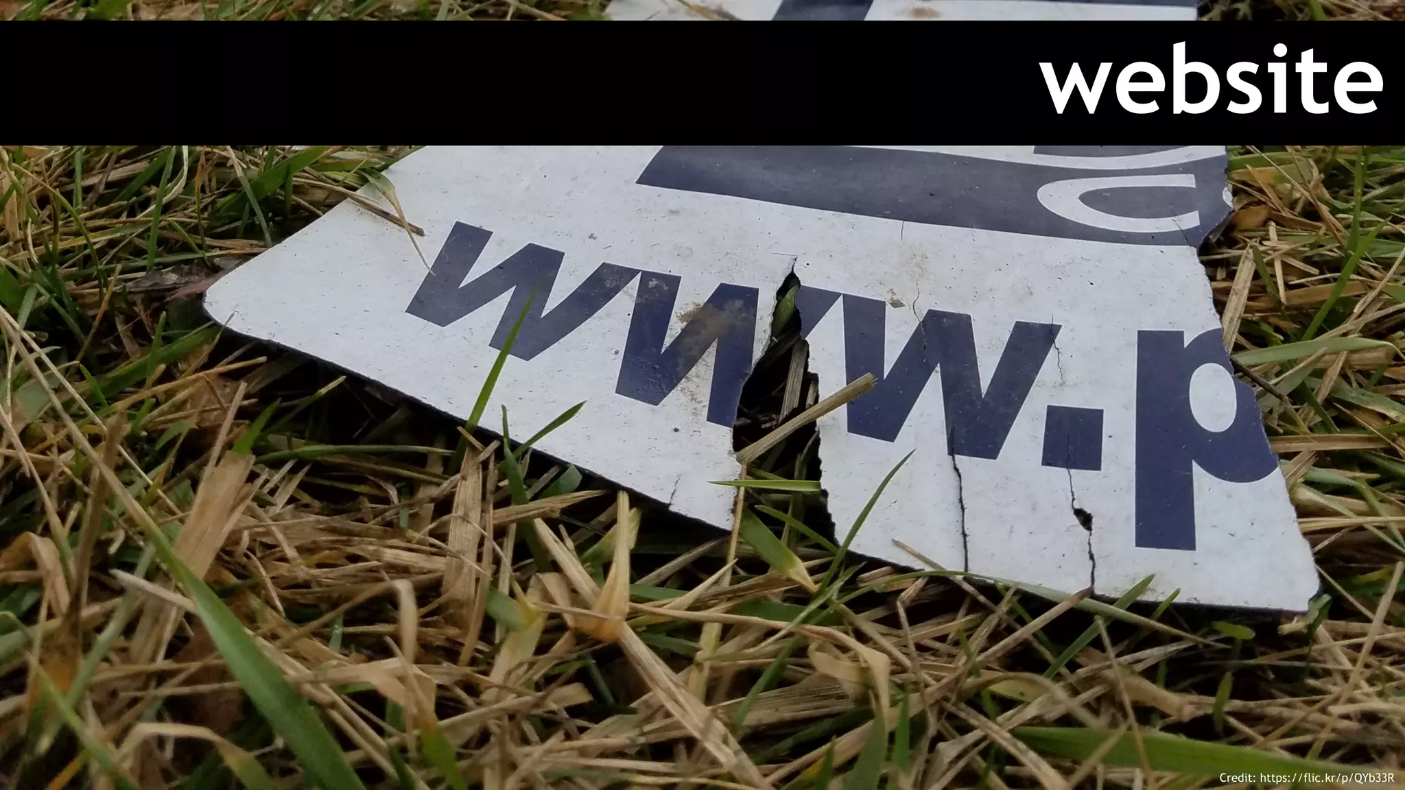 website
Credit: https://flic.kr/p/QYb33R
 