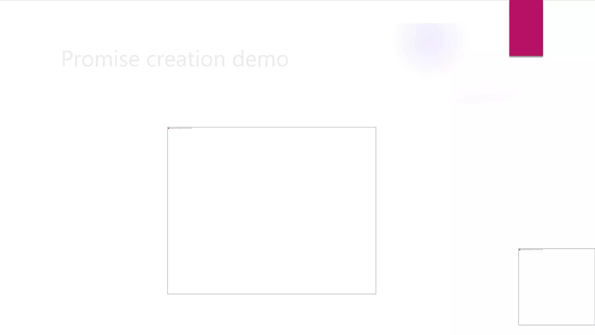 Promise creation demo
 