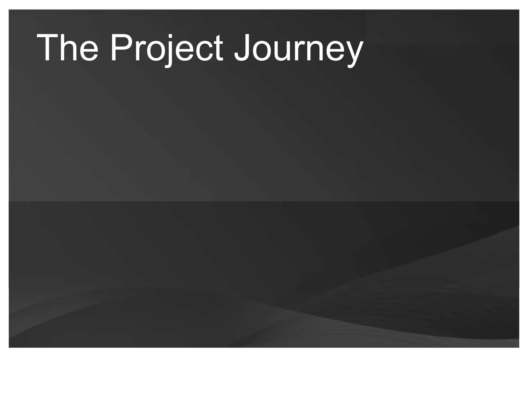 The Project Journey