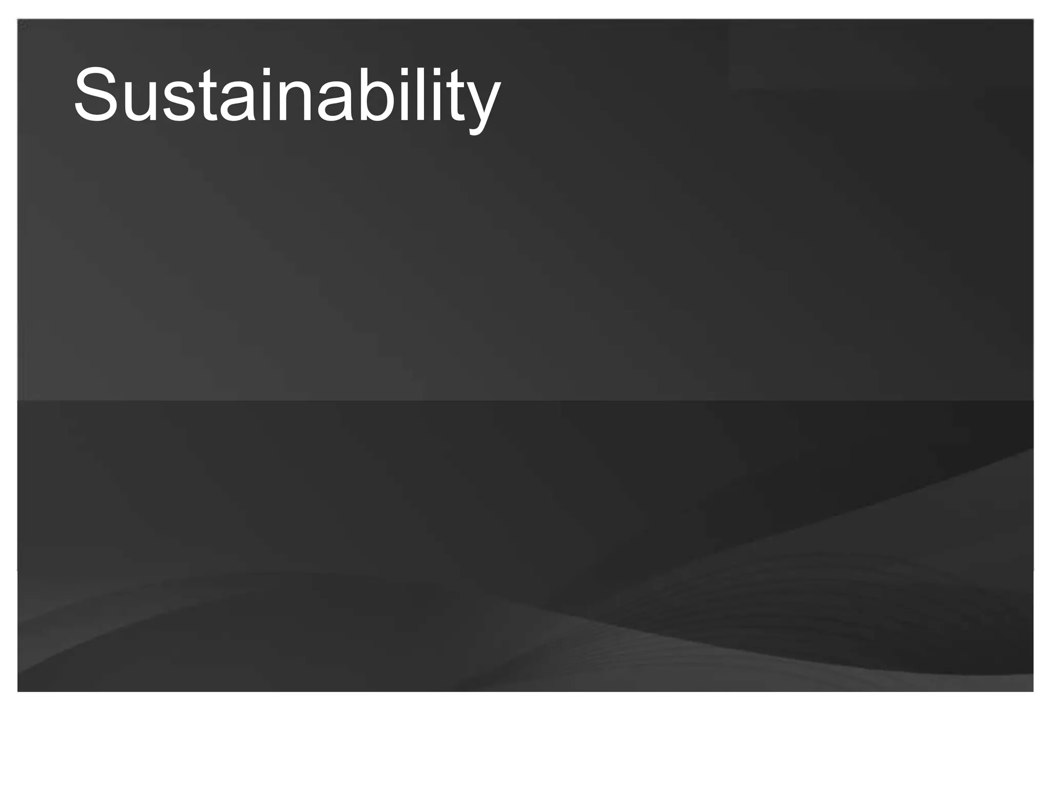 Sustainability 