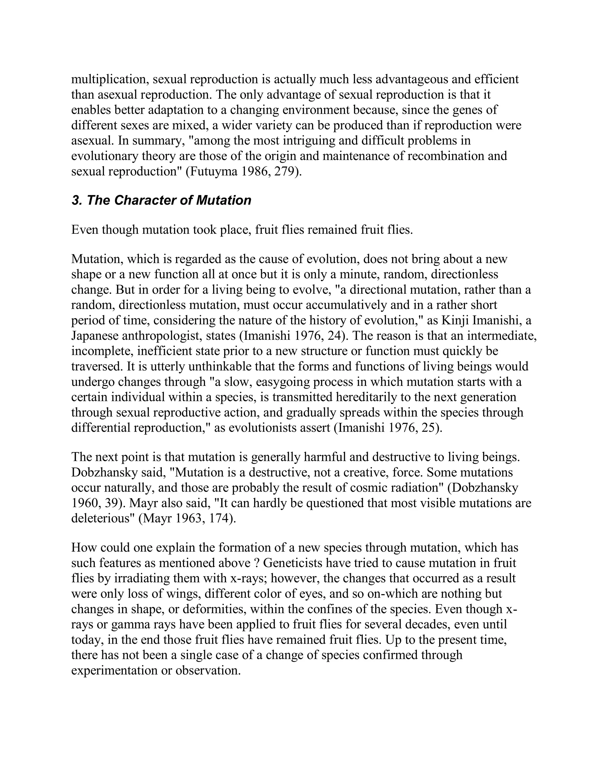 From Theory of Evolution to a New Theory of Creation | PDF