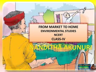 FROM MARKET TO HOME
ENVIRONMENTAL STUDIES
NCERT
CLASS-IV
 