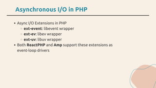 From Generator to Fiber the Road to Coroutine in PHP | PDF