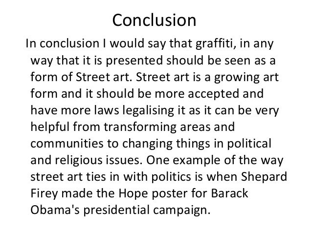 thesis statement about street art
