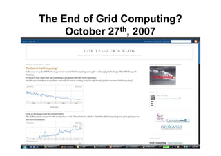 From Grids To Clouds Guy Tel Zur May 2009