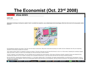 From Grids To Clouds Guy Tel Zur May 2009