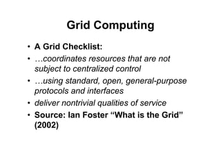 From Grids To Clouds Guy Tel Zur May 2009