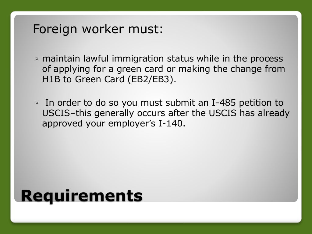 From H1B to Green Card Process EB2 or EB3 Visa