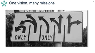 8
One vision, many missions
8
 