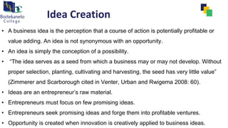 From Idea to Opportunity in enterprenuership.pptx