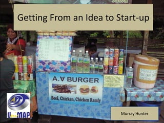 Getting From an Idea to Start-up
Murray Hunter
 