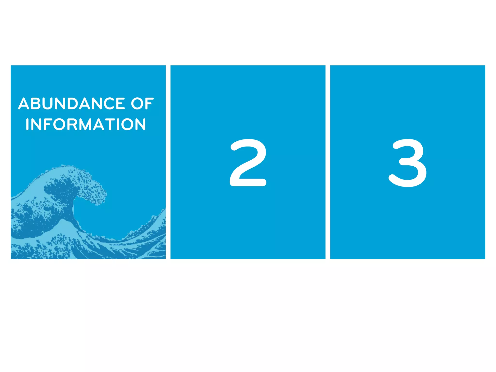 LIMITED WAYS
ABUNDANCE OF
               (BIOLOGICALLY)   CRUD* TOOLS
 INFORMATION


                    2              3
                 TO RESPOND
 