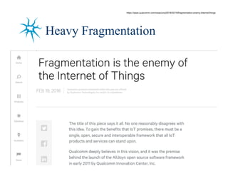 31/80
Heavy Fragmentation
https://www.qualcomm.com/news/onq/2016/02/19/fragmentation-enemy-internet-things
 