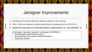 From Java 17 to 21- A Showcase of JDK Security Enhancements | PDF
