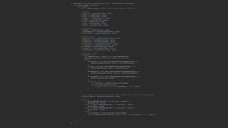 fun bundleOf(vararg pairs: Pair<String, Any?>) = Bundle(pairs.size).apply {
for ((key, value) in pairs) {
when (value) {
null -> putString(key, null) // Any nullable type will suffice.
// Scalars
is Boolean -> putBoolean(key, value)
is Byte -> putByte(key, value)
is Char -> putChar(key, value)
is Double -> putDouble(key, value)
is Float -> putFloat(key, value)
is Int -> putInt(key, value)
is Long -> putLong(key, value)
is Short -> putShort(key, value)
// References
is Bundle -> putBundle(key, value)
is CharSequence -> putCharSequence(key, value)
is Parcelable -> putParcelable(key, value)
// Scalar arrays
is BooleanArray -> putBooleanArray(key, value)
is ByteArray -> putByteArray(key, value)
is CharArray -> putCharArray(key, value)
is DoubleArray -> putDoubleArray(key, value)
is FloatArray -> putFloatArray(key, value)
is IntArray -> putIntArray(key, value)
is LongArray -> putLongArray(key, value)
is ShortArray -> putShortArray(key, value)
// Reference arrays
is Array<*> -> {
val componentType = value::class.java.componentType
@Suppress("UNCHECKED_CAST") // Checked by reflection.
when {
Parcelable::class.java.isAssignableFrom(componentType) -> {
putParcelableArray(key, value as Array<Parcelable>)
}
String::class.java.isAssignableFrom(componentType) -> {
putStringArray(key, value as Array<String>)
}
CharSequence::class.java.isAssignableFrom(componentType) -> {
putCharSequenceArray(key, value as Array<CharSequence>)
}
Serializable::class.java.isAssignableFrom(componentType) -> {
putSerializable(key, value)
}
else -> {
val valueType = componentType.canonicalName
throw IllegalArgumentException(
"Illegal value array type $valueType for key "$key"")
}5
}6
}7
// Last resort. Also we must check this after Array<*> as all arrays are serializable.
is Serializable -> putSerializable(key, value)
else -> {
if (Build.VERSION.SDK_INT >= 18 && value is Binder) {
putBinder(key, value)
} else if (Build.VERSION.SDK_INT >= 21 && value is Size) {
putSize(key, value)
} else if (Build.VERSION.SDK_INT >= 21 && value is SizeF) {
putSizeF(key, value)
} else {
val valueType = value.javaClass.canonicalName
throw IllegalArgumentException("Illegal value type $valueType for key "$key"")
}1
}2
}3
}4
}5
 