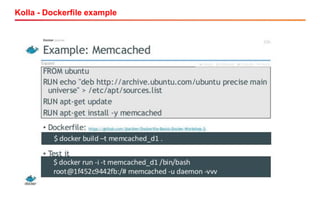 Kolla - Dockerfile example
 