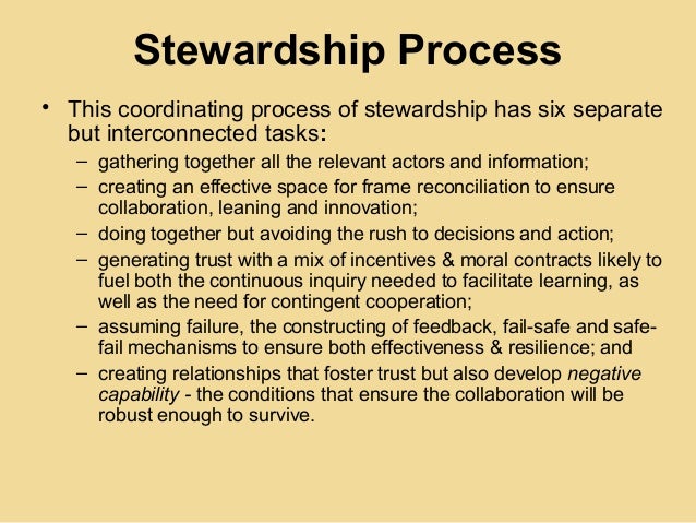 From leadership to stewardship