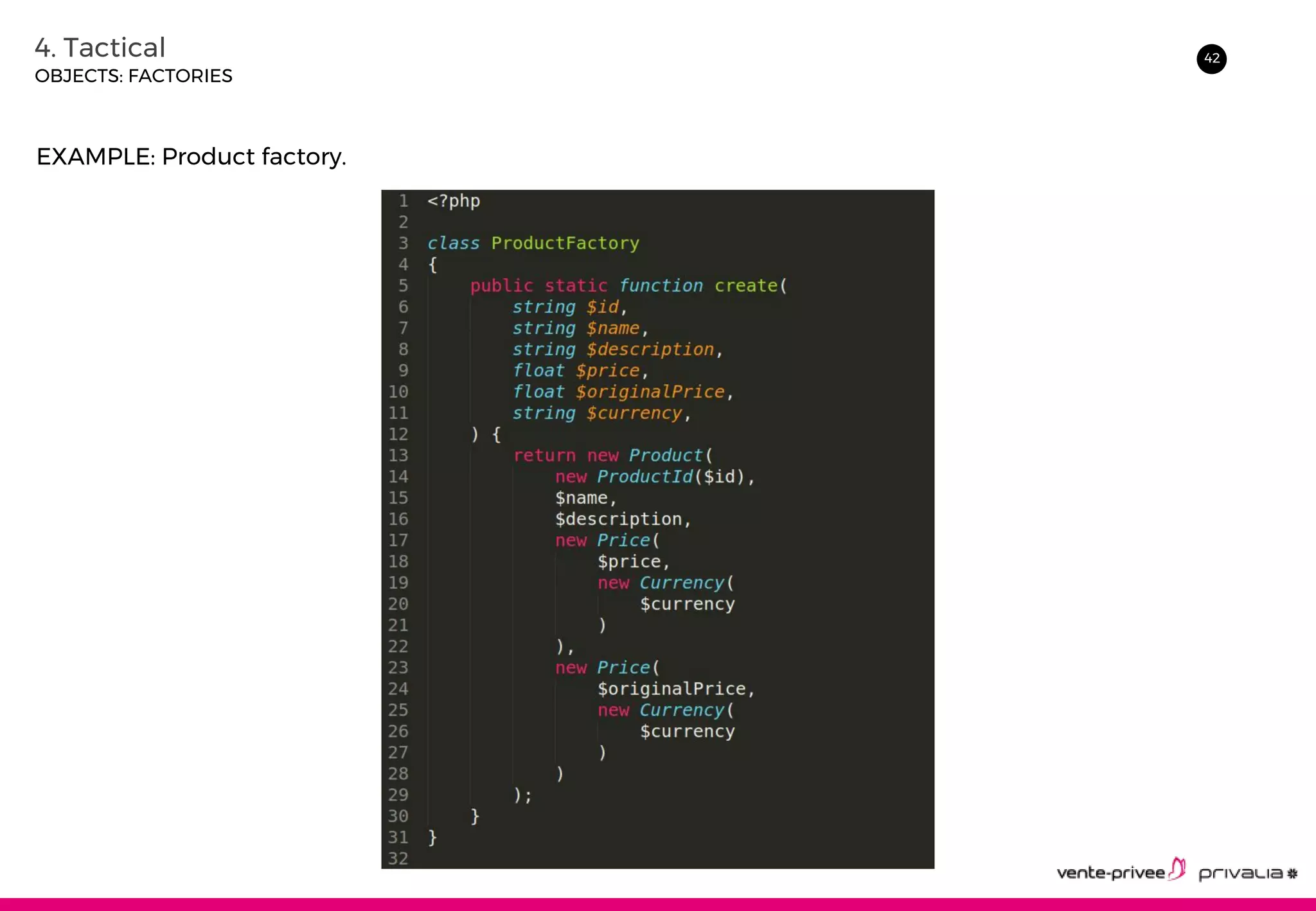 424. Tactical
OBJECTS: FACTORIES
EXAMPLE: Product factory.
 
