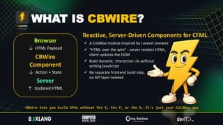 Cmfl Module Accelerate ColdFusion Modernization with CBWire: Reactive UI Without ...