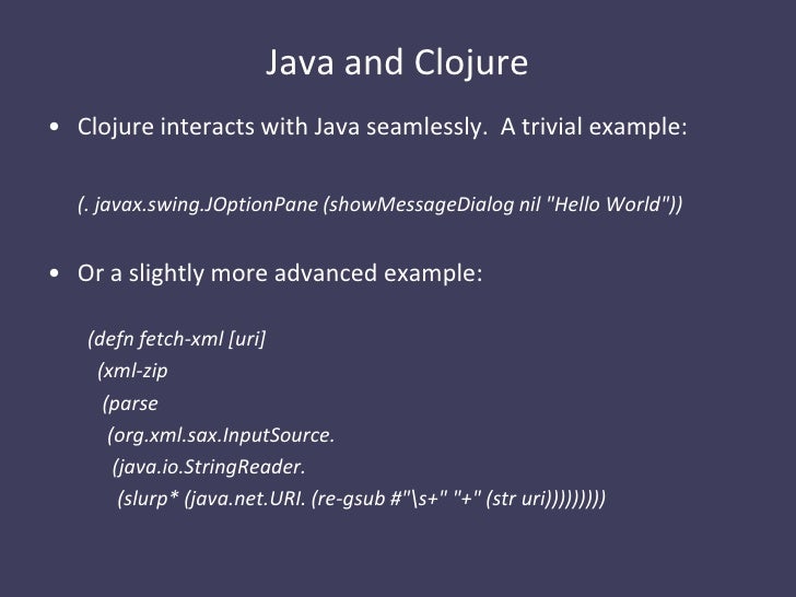 From Lisp to Clojure/Incanter and RAn Introduction
