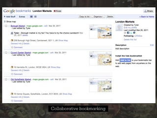 Collaborative bookmarking
 
