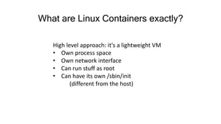 Containers and Cloud: From LXC to Docker to Kubernetes | PPT