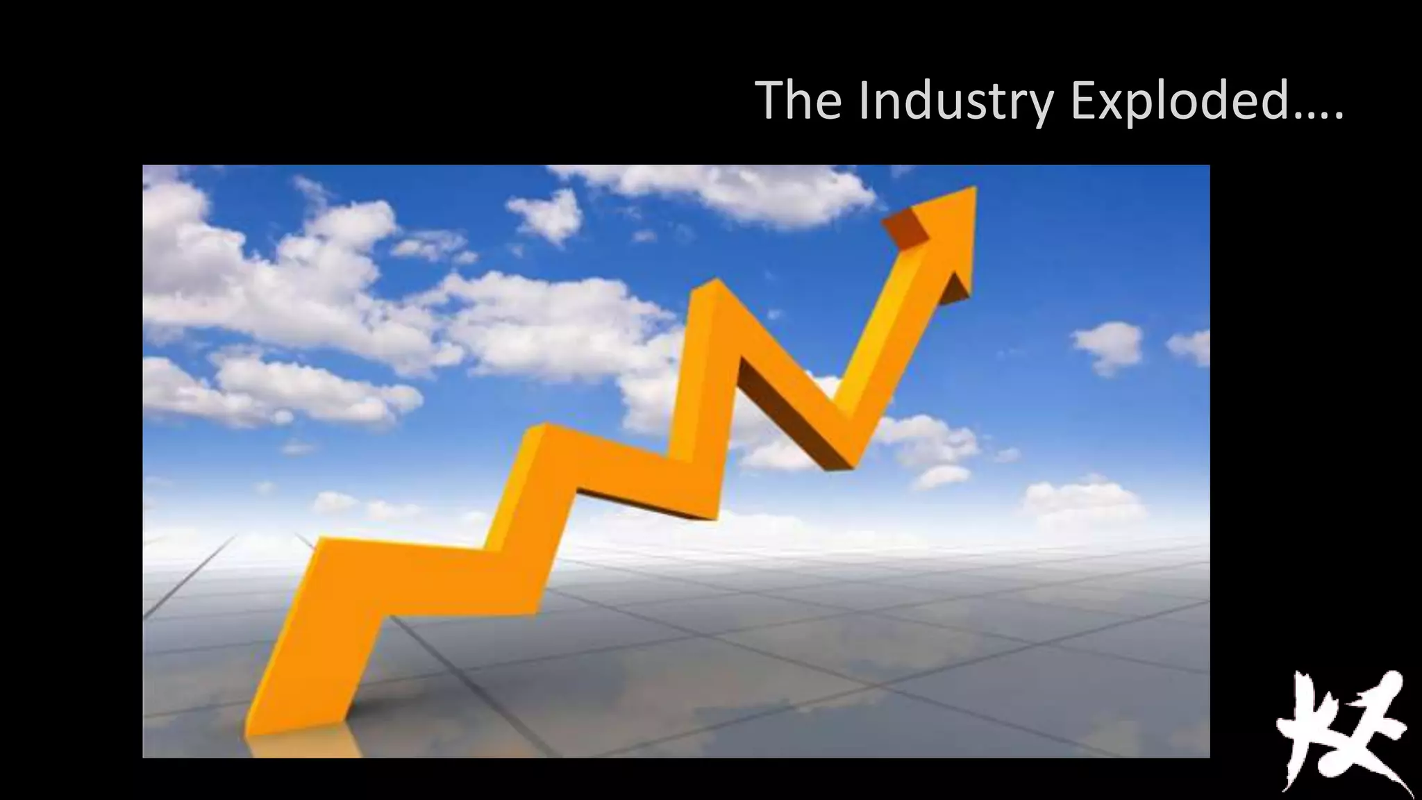 The Industry Exploded….

 