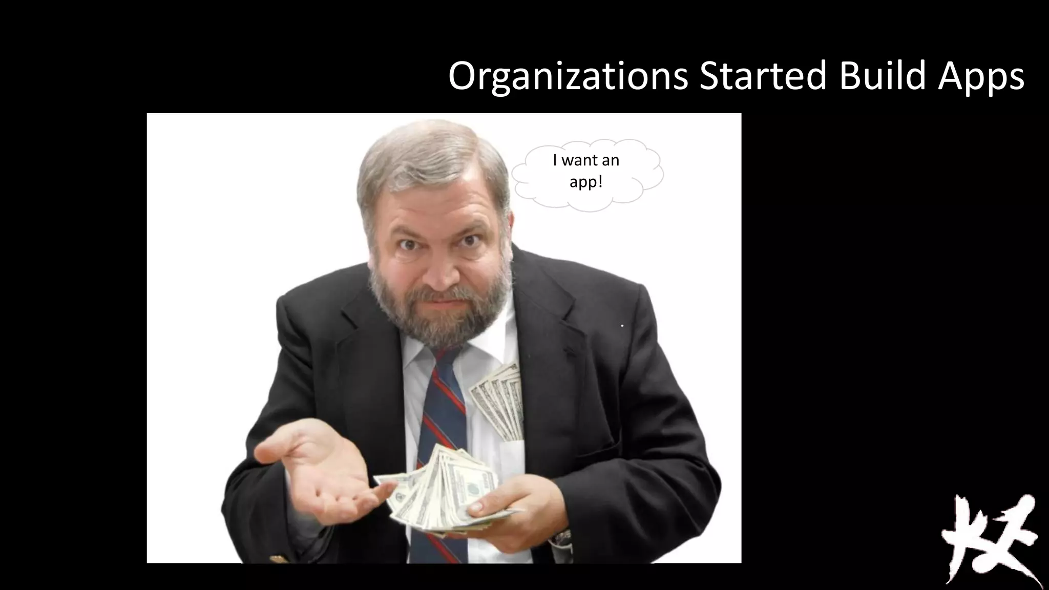 Organizations Started Build Apps
I want an
app!

 