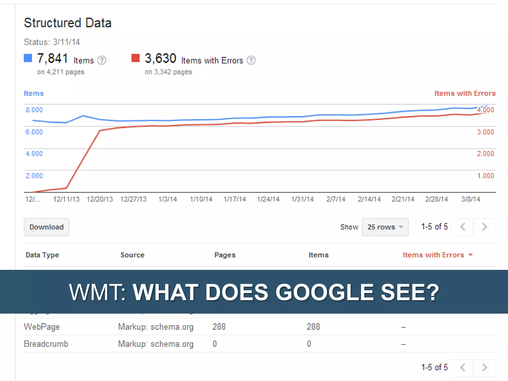 WMT: WHAT DOES GOOGLE SEE? 