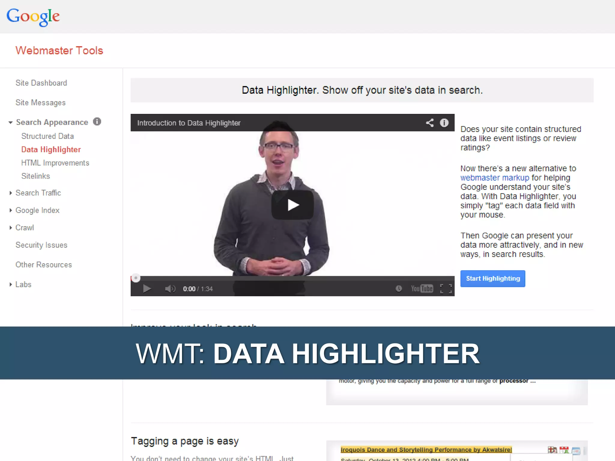 WMT: DATA HIGHLIGHTER 