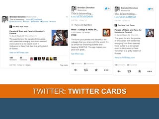 TWITTER: TWITTER CARDS
 