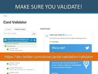 https://dev.twitter.com/docs/cards/validation/validator
WRONG DETAILS? CACHING ISSUESMAKE SURE YOU VALIDATE!
 