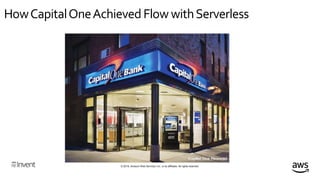 © 2018, Amazon Web Services, Inc. or its affiliates. All rights reserved.
HowCapitalOneAchievedFlowwithServerless
 