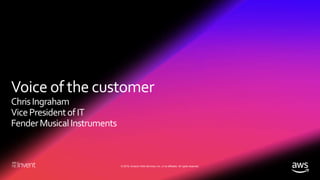 © 2018, Amazon Web Services, Inc. or its affiliates. All rights reserved.
 