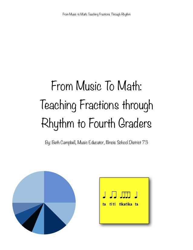 from music to math teaching fractions through rhythm to fractions over fractions