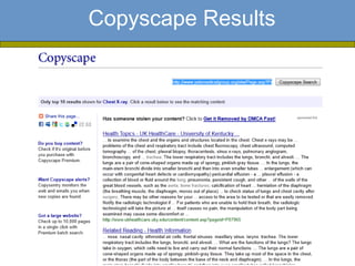 Copyscape Results
 