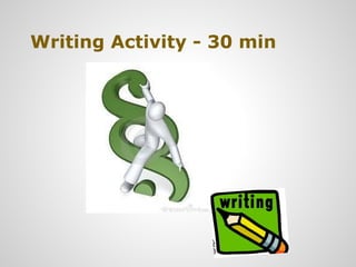 Writing Activity - 30 min
 