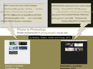 From Phone to Photoshop: mobile workarounds in young people’s visual self-presentation strategies