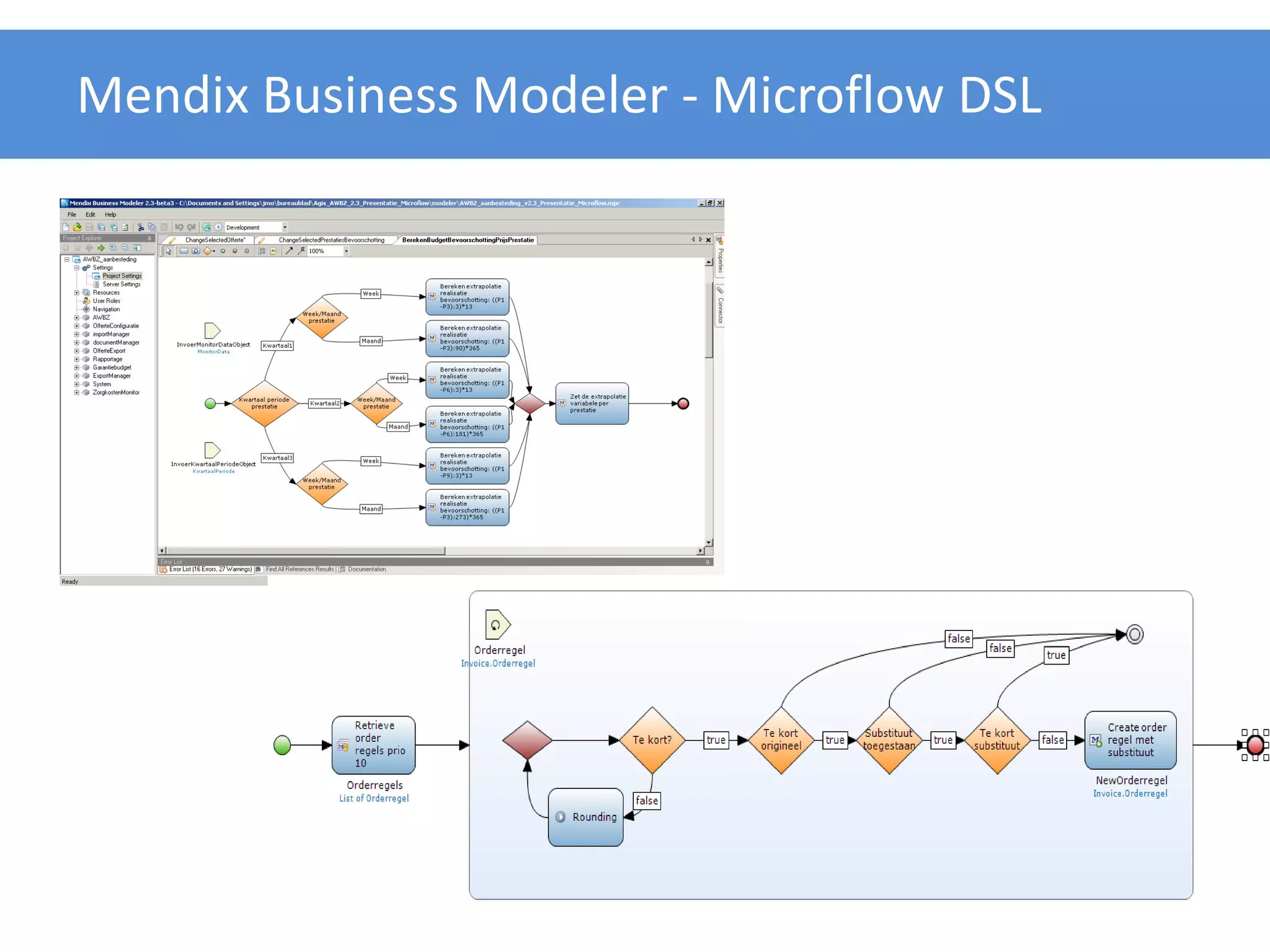 Mendix Business Modeler - Microflow DSL
 