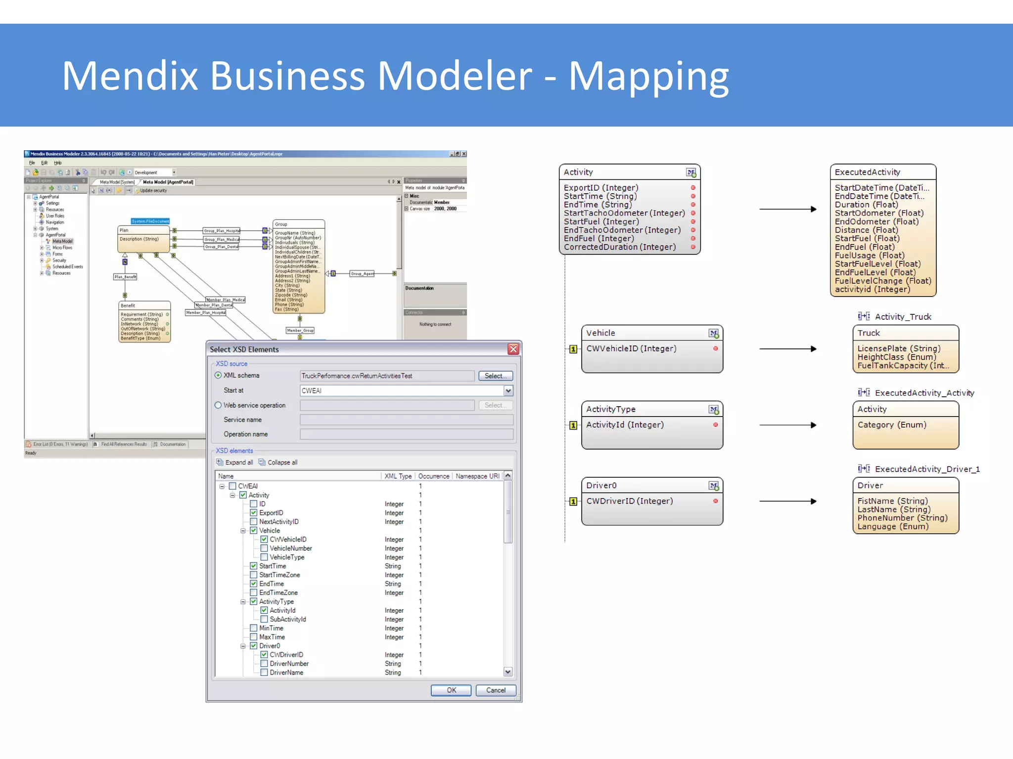 Mendix Business Modeler - Mapping
 