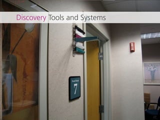 Discovery Tools and Systems




                              27
 