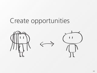 Create opportunities




                       44
 