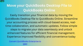 From QuickBooks Desktop to Online- Move QBDT Data | PPTX