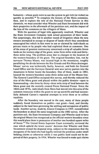 286 NEW MEXICO HISTORICAL REVIEW JULy 1995
humanity-whose goals were to use the system to get rich (or richer) as
quickly ...