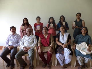 From right archana chandrashekharan (2nd prise in poster making), marina mendis and renu sharma (2nd prise in debate), kaniz bachooli (1st prise in photography), manisha katkar