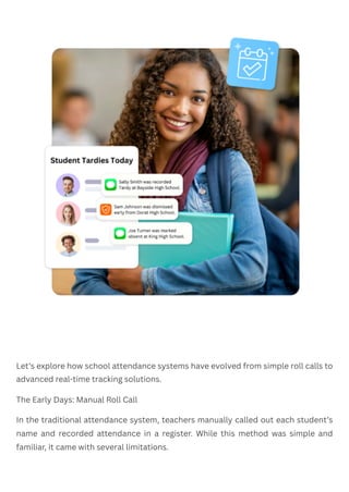 From Roll Call to Real-Time Tracking The Evolution of School Attendance ...