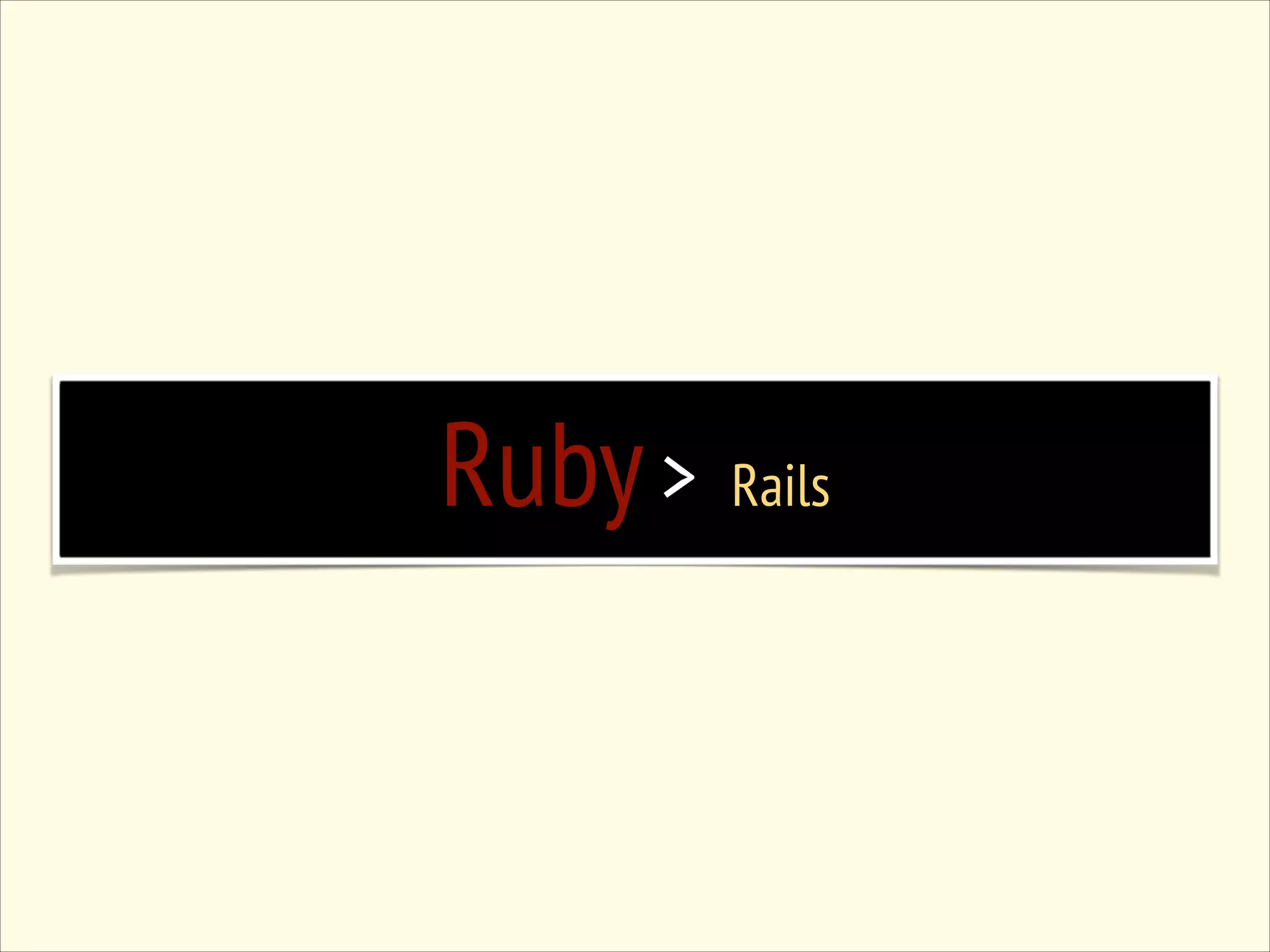 Ruby > Rails 